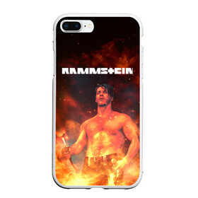 Чехол для iPhone 7Plus/8 Plus матовый с принтом RAMMSTEIN | РАМШТАЙН (Z) в Екатеринбурге, Силикон | Область печати: задняя сторона чехла, без боковых панелей | lindemann | lm | rammstein | rock | кристиан лоренц | линдеманн | лм | музыка | рамштайн | рок | тилль линдеманн