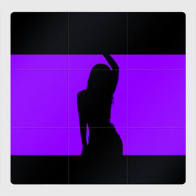 Магнитный плакат 3Х3 с принтом тень танцующей девушки  в Екатеринбурге, Полимерный материал с магнитным слоем | 9 деталей размером 9*9 см | аннотация | веселая | веселье | волнение | дискотека | женский пол | клуб | концерт | люди | музыка | музыкальный | оборудование | освещение | освещенный | праздник | развлечения | событие