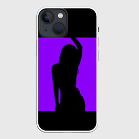 Чехол для iPhone 13 mini с принтом тень танцующей девушки в Екатеринбурге,  |  | аннотация | веселая | веселье | волнение | дискотека | женский пол | клуб | концерт | люди | музыка | музыкальный | оборудование | освещение | освещенный | праздник | развлечения | событие