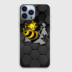 Чехол для iPhone 13 Pro Max с принтом Оса 3D в Екатеринбурге,  |  | 3d | жало | мед | насекомое | оса | пчела