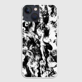 Чехол для iPhone 13 mini с принтом Dead water 3D. Мертвая вода 3Д в Екатеринбурге,  |  | 3d | 3д | dead | fire | flame | flames | pattern | water | whater | белый | вода | дым | дымка | камуфляж | ликвид | мертвая вода | огонь | паттерн | пламя | снег | текстура | черно белый | черный