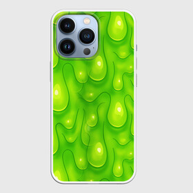 Чехол для iPhone 13 Pro с принтом СЛИЗЬ   SLIME   ТЕКСТУРА в Екатеринбурге,  |  | pattern | slime | желе | жидкость | зеленый | мерзко. | слизь | сопли | текстура | узор