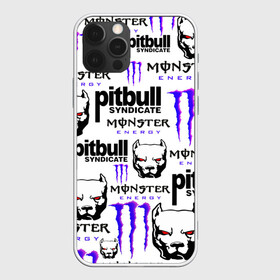 Чехол для iPhone 12 Pro с принтом PITBULL SYNDICATE X MONSTER в Екатеринбурге, силикон | область печати: задняя сторона чехла, без боковых панелей | Тематика изображения на принте: games | monster energy | pitbull syndicate | игры | питбудь синдикат | питбуль | разработчик игр | собака | энергетик. | эрик давидыч