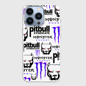 Чехол для iPhone 13 Pro с принтом PITBULL SYNDICATE X MONSTER в Екатеринбурге,  |  | games | monster energy | pitbull syndicate | игры | питбудь синдикат | питбуль | разработчик игр | собака | энергетик. | эрик давидыч