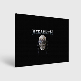 Холст прямоугольный с принтом Megadeth в Екатеринбурге, 100% ПВХ |  | megadeth | rock | trash metal | мега | мегадетх | метал | рок