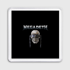 Магнит 55*55 с принтом Megadeth в Екатеринбурге, Пластик | Размер: 65*65 мм; Размер печати: 55*55 мм | megadeth | rock | trash metal | мега | мегадетх | метал | рок