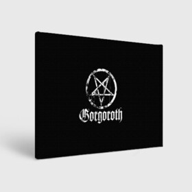 Холст прямоугольный с принтом Gorgoroth в Екатеринбурге, 100% ПВХ |  | blackmetal | gorgoroth | metal | rock | блэк метал | горгоротх | группы | рок | роцк