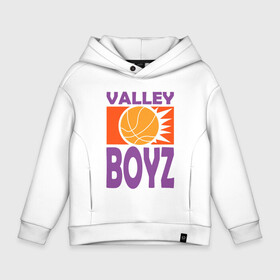 Детское худи Oversize хлопок с принтом Valley Boyz в Екатеринбурге, френч-терри — 70% хлопок, 30% полиэстер. Мягкий теплый начес внутри —100% хлопок | боковые карманы, эластичные манжеты и нижняя кромка, капюшон на магнитной кнопке | Тематика изображения на принте: basketball | mvp | nba | phoenix | sport | streetball | suns | аризона | баскетбол | игра | крис пол | мяч | нба | санс | спорт | стритбол | тренер | финикс | чемпион