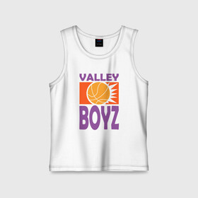 Детская майка хлопок с принтом Valley Boyz в Екатеринбурге,  |  | basketball | mvp | nba | phoenix | sport | streetball | suns | аризона | баскетбол | игра | крис пол | мяч | нба | санс | спорт | стритбол | тренер | финикс | чемпион