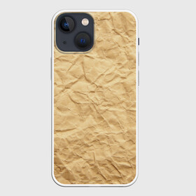 Чехол для iPhone 13 mini с принтом БУМАЖНАЯ ТЕКСТУРА в Екатеринбурге,  |  | grey | papper | texture | бумага | картон | лист | мятая | паттерн | сгибы | серый | текстура | упаковка