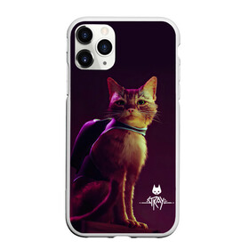 Чехол для iPhone 11 Pro матовый с принтом Stray Game 2021 в Екатеринбурге, Силикон |  | 2021 | cat | cyberpunk | game | stray | бродилка | бродить | бродячий | киберпанк | кот | стрей | стрэй