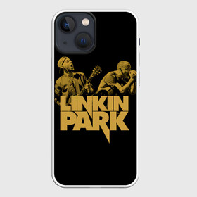 Чехол для iPhone 13 mini с принтом Майк и Честер в Екатеринбурге,  |  | alternative | linkin park | metall | music | rock | альтернатива | линкин парк | майк шинода | металл | музыка | рок | честер беннингтон