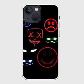 Чехол для iPhone 13 mini с принтом взгляд в Екатеринбурге,  |  | eyes | face | red | smiley | smiley face | глаза | красный | смайлики