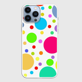 Чехол для iPhone 13 Pro Max с принтом Polka dot в Екатеринбурге,  |  | dotted | в горошек | зелёный | красный | разноцветный | синий | узор