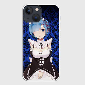 Чехол для iPhone 13 mini с принтом RemRam в Екатеринбурге,  |  | anime | ram | re | re zero | rem | аниме | жизнь с нуля | рам | ре зеро | рем