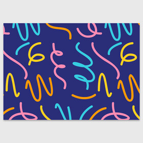 Поздравительная открытка с принтом Одноцветная ячейка в Екатеринбурге, 100% бумага | плотность бумаги 280 г/м2, матовая, на обратной стороне линовка и место для марки
 | Тематика изображения на принте: крем | радостный праздник | спагетти | хлопок | цветная бумага