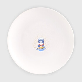 Тарелка с принтом Котик-повар в Екатеринбурге, фарфор | диаметр - 210 мм
диаметр для нанесения принта - 120 мм | арт | кот | котик | кошка | макароны | паста | повар | рисунок | спагетти