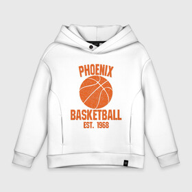 Детское худи Oversize хлопок с принтом Phoenix Basketball в Екатеринбурге, френч-терри — 70% хлопок, 30% полиэстер. Мягкий теплый начес внутри —100% хлопок | боковые карманы, эластичные манжеты и нижняя кромка, капюшон на магнитной кнопке | basketball | mvp | nba | phoenix | sport | streetball | suns | аризона | баскетбол | игра | крис пол | мяч | нба | санс | спорт | стритбол | тренер | финикс | чемпион