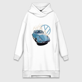 Платье-худи хлопок с принтом VW Kafer Skylik в Екатеринбурге,  |  | beetle | kafer | volkswagen | vw | авто | автомобили | битл | вольцваген | жук | машины | фольксваген | фольцваген