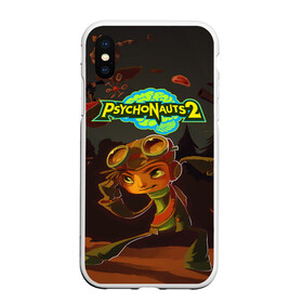 Чехол для iPhone XS Max матовый с принтом PsychoNauts 2 Распутин в Екатеринбурге, Силикон | Область печати: задняя сторона чехла, без боковых панелей | Тематика изображения на принте: aquato | games | logo | nextgen | pc | playstation 5 | ps 5 | psychonauts | raz | xbox | игры | иксбокс | лого | некстген | пк | пллейстейшен 5 | пс 5 | психонавты 2 | рас