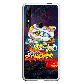 Чехол для Honor P Smart Z с принтом Hello Zombies в Екатеринбурге, Силикон | Область печати: задняя сторона чехла, без боковых панелей | hello kitty | hello zombies | зомбак | зомби | китти | ужасы | хеллоуин | хэллоуин