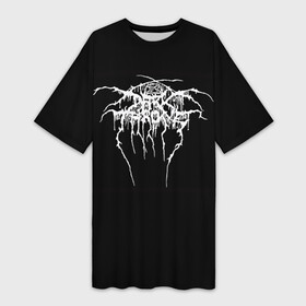 Платье-футболка 3D с принтом Darkthrone в Екатеринбурге,  |  | darkthrone | metal | rock | блэк метал | дарктрон | метал | рок | темный трон