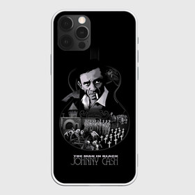 Чехол для iPhone 12 Pro Max с принтом JOHNNY CASH в Екатеринбурге, Силикон |  | black | blues | cash | dark | guitar | johnny | man | rock | usa | блюз | гитара | джони | джонни | кэш | музыка | разное | рок | сша | человек | черный