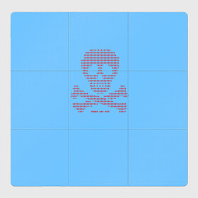 Магнитный плакат 3Х3 с принтом DDOS attack в Екатеринбурге, Полимерный материал с магнитным слоем | 9 деталей размером 9*9 см | anonymous | blue screen of death | анонимусы | атака | дудос | красный | мем | синий | череп