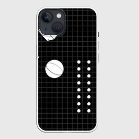 Чехол для iPhone 13 с принтом Черно белые фигуры 3D в Екатеринбурге,  |  | геометрический | красочный | мода.3d | стиль | структура | текстура | ткань | узор | фон | цвет