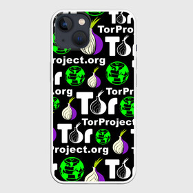 Чехол для iPhone 13 с принтом ТОР   TOR PROJECT BROWSER в Екатеринбурге,  |  | tor browser | torproject | анонимность | анонимный браузер | взлом | даркнет | зеркала | луковица | тор браузер | хакер | черный интернет.