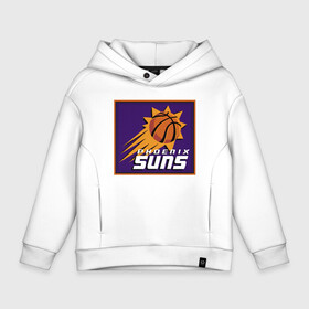 Детское худи Oversize хлопок с принтом Phoenix Suns в Екатеринбурге, френч-терри — 70% хлопок, 30% полиэстер. Мягкий теплый начес внутри —100% хлопок | боковые карманы, эластичные манжеты и нижняя кромка, капюшон на магнитной кнопке | Тематика изображения на принте: basketball | mvp | nba | phoenix | sport | streetball | suns | аризона | баскетбол | игра | крис пол | мяч | нба | санс | спорт | стритбол | тренер | финикс | чемпион