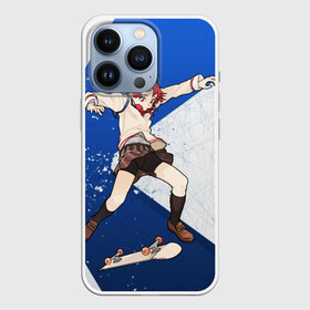 Чехол для iPhone 13 Pro с принтом Meow team в Екатеринбурге,  |  | anime | extreme | girl | meow | skateboard | sport | аниме | девочка | мяу | скейтборд | спорт | экстрим