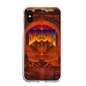 Чехол для iPhone XS Max матовый с принтом DOOM | ДУМ (Z) в Екатеринбурге, Силикон | Область печати: задняя сторона чехла, без боковых панелей | demons | devil | doom | doom eternal | doom slayer | hell | slayer | ад | вега | демоны | дум | икона греха | какодемон | манкубус | солдат рока | элементаль боли