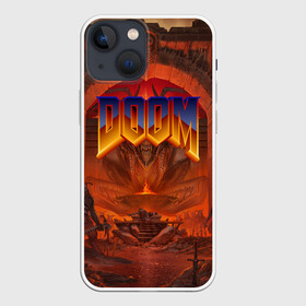 Чехол для iPhone 13 mini с принтом DOOM | ДУМ (Z) в Екатеринбурге,  |  | demons | devil | doom | doom eternal | doom slayer | hell | slayer | ад | вега | демоны | дум | икона греха | какодемон | манкубус | солдат рока | элементаль боли