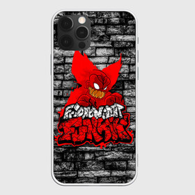 Чехол для iPhone 12 Pro Max с принтом Friday Night Funkin TrickyWall в Екатеринбурге, Силикон |  | black | brick | character | clown | demon | fire | fnf | friday night funkin | red | tricky | white | белый | буквы | демон | игра | картинка | кирпич | клоун | красный | логотип | микрофон | огонь | персонаж | рисовка | трещины | трики | фра