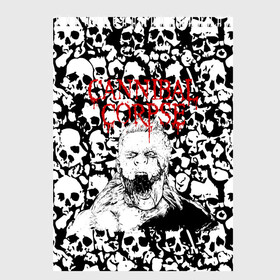 Скетчбук с принтом Cannibal Corpse | Труп Каннибала (Z) в Екатеринбурге, 100% бумага
 | 48 листов, плотность листов — 100 г/м2, плотность картонной обложки — 250 г/м2. Листы скреплены сверху удобной пружинной спиралью | Тематика изображения на принте: cannibal | cannibal corpse | corpse | death metal | deathgrind | алекс уэбстер | брутальный дэт метал | дэт метал | дэтграйнд | пол мазуркевич | роб барретт | труп каннибала