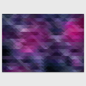 Поздравительная открытка с принтом Фиолетово-бордовый узор  в Екатеринбурге, 100% бумага | плотность бумаги 280 г/м2, матовая, на обратной стороне линовка и место для марки
 | Тематика изображения на принте: абстрактный | креативный | молодежный | полигональный популярный | современный | текстура | темно фиолетовый | узор