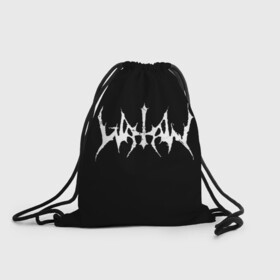 Рюкзак-мешок 3D с принтом Watain в Екатеринбурге, 100% полиэстер | плотность ткани — 200 г/м2, размер — 35 х 45 см; лямки — толстые шнурки, застежка на шнуровке, без карманов и подкладки | black metal | rock | watain | блэк метал | ватайн | группы | метал | рок