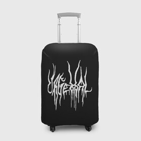 Чехол для чемодана 3D с принтом Urgehal в Екатеринбурге, 86% полиэфир, 14% спандекс | двустороннее нанесение принта, прорези для ручек и колес | black metal | rock | urgheal | блэк метал | группы | метал | рок | ургеал