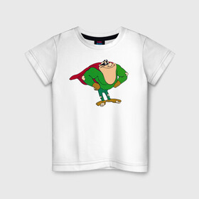 Детская футболка хлопок с принтом Boogerman в Екатеринбурге, 100% хлопок | круглый вырез горловины, полуприлегающий силуэт, длина до линии бедер | boogerman | dendy | games | retro | sega | superhero | бугермэн | дэнди | игры | классика | ретро | сега | супергерой