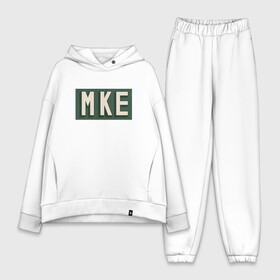 Женский костюм хлопок Oversize с принтом NBA   MKE в Екатеринбурге,  |  | antetokounmpo | basketball | bucks | giannis | milwaukee | mvp | nba | sport | streetball | адетокумбо | бакс | баскетбол | игра | милуоки | мяч | нба | олень | спорт | стритбол | тренер | чемпион | янис