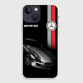 Чехол для iPhone 13 mini с принтом MERCEDES BENZ AMG в Екатеринбурге,  |  | amg | auto | benz | car | cool | dark | germany | logo.star | machine | mercedes | sport | автомобиль | бенц | водитель | германия | логотип | машины | мерин | мерс | мерседес | немец | премиум | спорткар | тачки