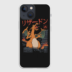 Чехол для iPhone 13 mini с принтом Черезард разрушитель в Екатеринбурге,  |  | anime | pokemon | poket monster | poketmon | аниме | анимэ | карманные монстры | покемон