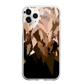 Чехол для iPhone 11 Pro Max матовый с принтом Бежево-коричневая мозаика  в Екатеринбурге, Силикон |  | Тематика изображения на принте: абстрактный | бежевый | камуфляж | коричневый | мозаика | молодежный | мужской | современный | соты | текстура