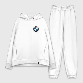 Женский костюм хлопок Oversize с принтом БМВ   Pro Racing в Екатеринбурге,  |  | auto | b m w | bmv | bmw | logo | m power | moto | performance | power | pro | racing | series | sport | авто | б м в | бмв | лого | логотип | марка | мото | перфоманс | символ | спорт