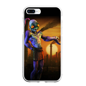 Чехол для iPhone 7Plus/8 Plus матовый с принтом Oddworld в Екатеринбурге, Силикон | Область печати: задняя сторона чехла, без боковых панелей | Тематика изображения на принте: abe | abes odyssey | eco | mudokon | playstation | ps | rupture farms | одиссея эйба | плейстейшен | разрывные фермы | эйб | экология