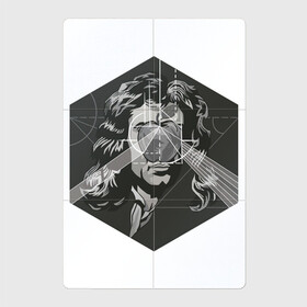 Магнитный плакат 2Х3 с принтом Исаак Ньютон в Екатеринбурге, Полимерный материал с магнитным слоем | 6 деталей размером 9*9 см | арт | исаак ньютон | ньютон | рисунок | учёный | физик | физика | чёрно белый | черно белый рисунок | яблоко