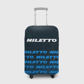 Чехол для чемодана 3D с принтом Нилетто - Спрей (Паттерн) в Екатеринбурге, 86% полиэфир, 14% спандекс | двустороннее нанесение принта, прорези для ручек и колес | hip | hop | logo | music | nileto | niletto | rap | знак | краска | лого | логотип | логотипы | любимка | музыка | музыкант | нилето | нилетто | паттерн | рэп | символ | символы | спрей | хип | хоп