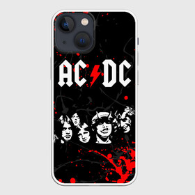 Чехол для iPhone 13 mini с принтом AC DC HIGHWAY TO HELL в Екатеринбурге,  |  | ac dc | angus young. | back in black | brian johnson | hells bells | highway to hell | rock | thunderstruck | tnt | ангус янг | брайан джонсон | группа | музыка | рок | эйси диси