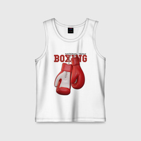 Детская майка хлопок с принтом BOXING в Екатеринбурге,  |  | Тематика изображения на принте: box | boxing | fighter | figt | mma | national | sport | team | боец | бои | бокс | боксер | единоборства | перчатки | сборная | спорт